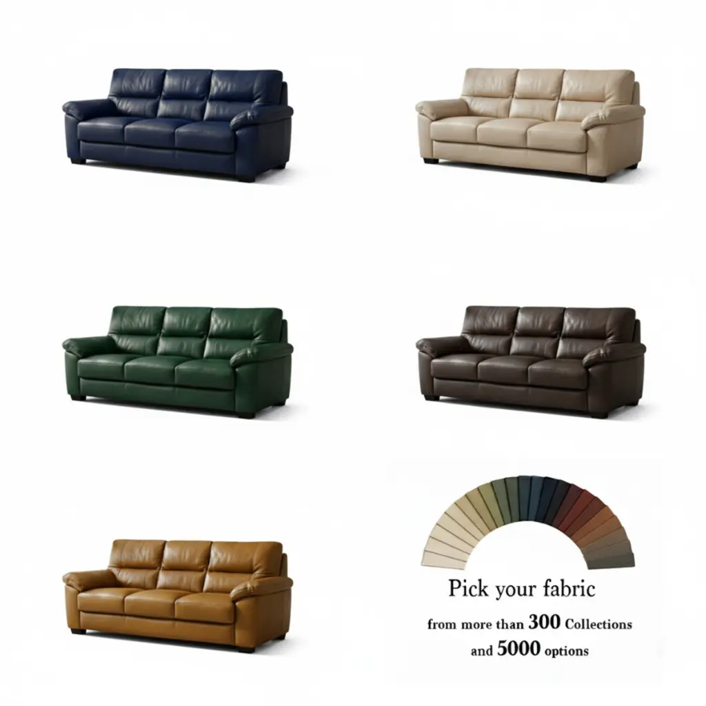 Olsyle.com leather sofa set options furniture