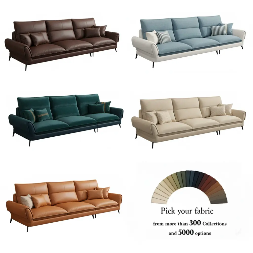 Olsyle.com luxe sofa set collection colour selection