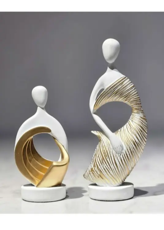 Abstract Human Form Sculpture Set – Modern Luxury Décor