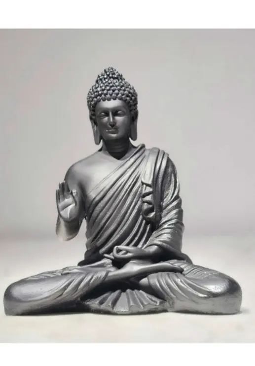 Serene Buddha Meditation Sculpture – Modern Spiritual Home Décor