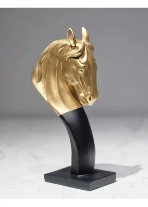 Elegant Horse Head Sculpture – Modern Luxury Décor